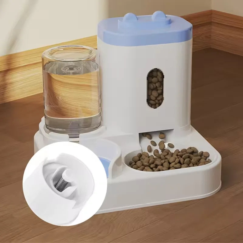 🐾 PawTailed™ 2-in-1 Cat & Dog Feeder and Water Dispenser — Compact, Stylish, and Smart