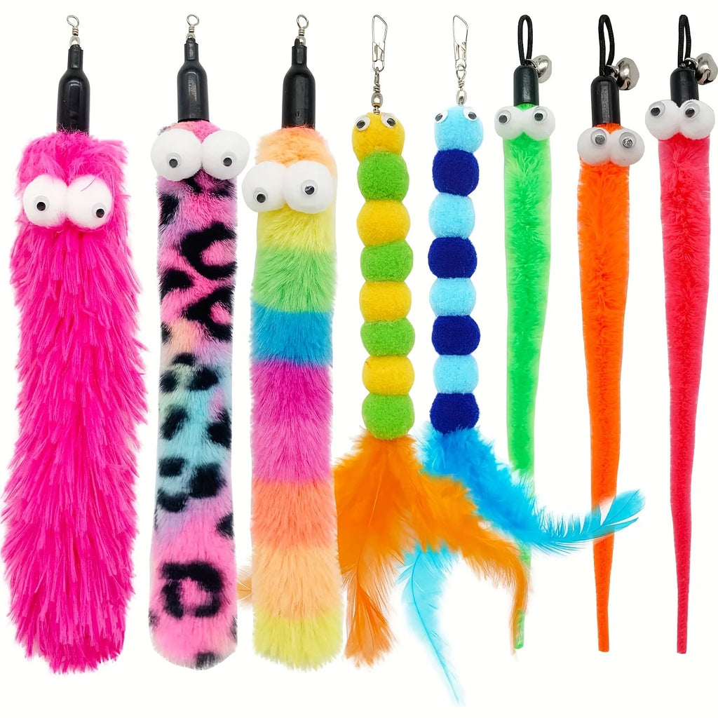 🐾 Pawtailed – 9 PCS Cat Wand Toy Set 🪶