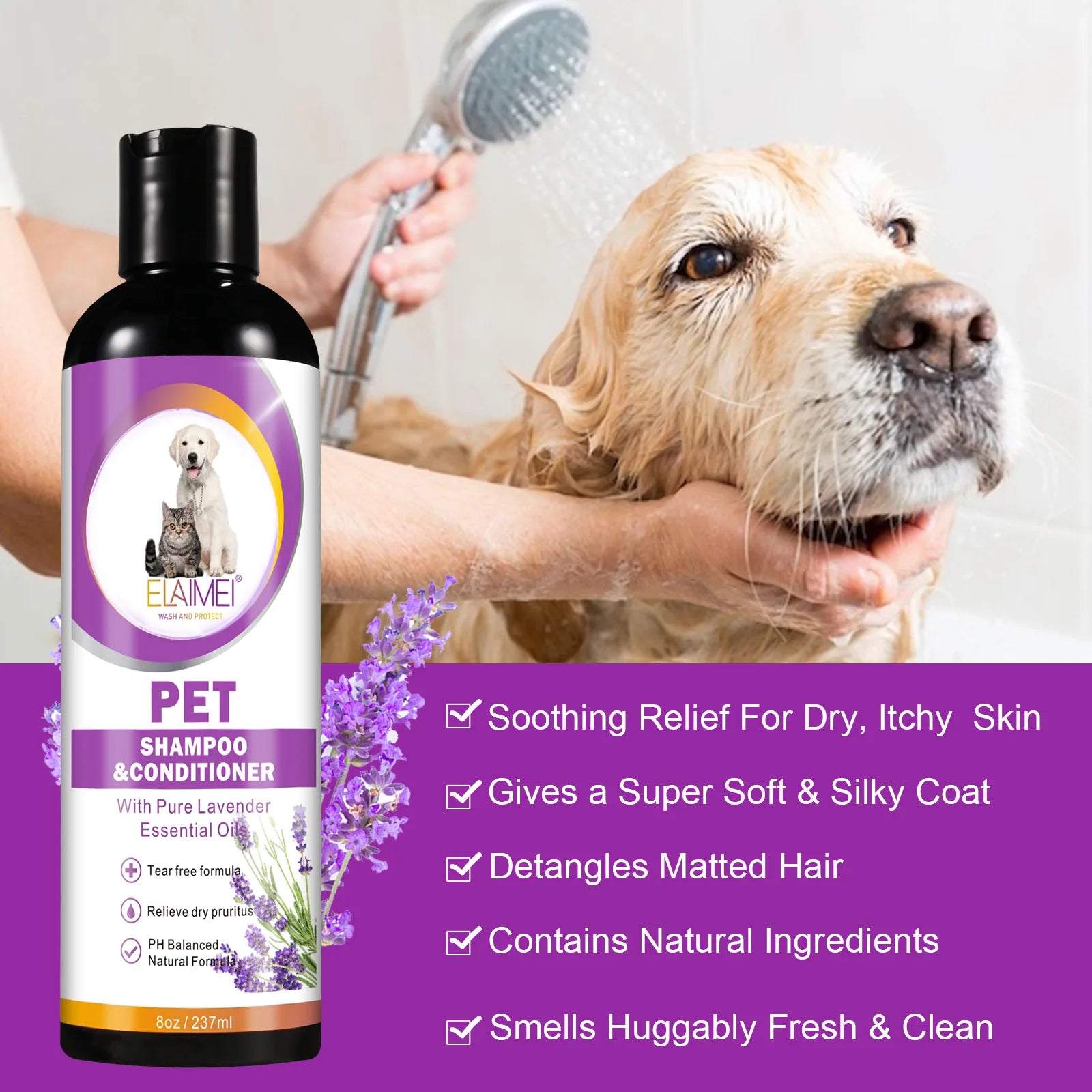 PawTailed 2-in-1 Pet Shampoo – For Dogs &amp; Cats | 250ml