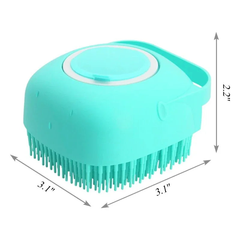 🐾 Pawtailed Dog Bathing Brush & Shampoo Dispenser 🐶🐱