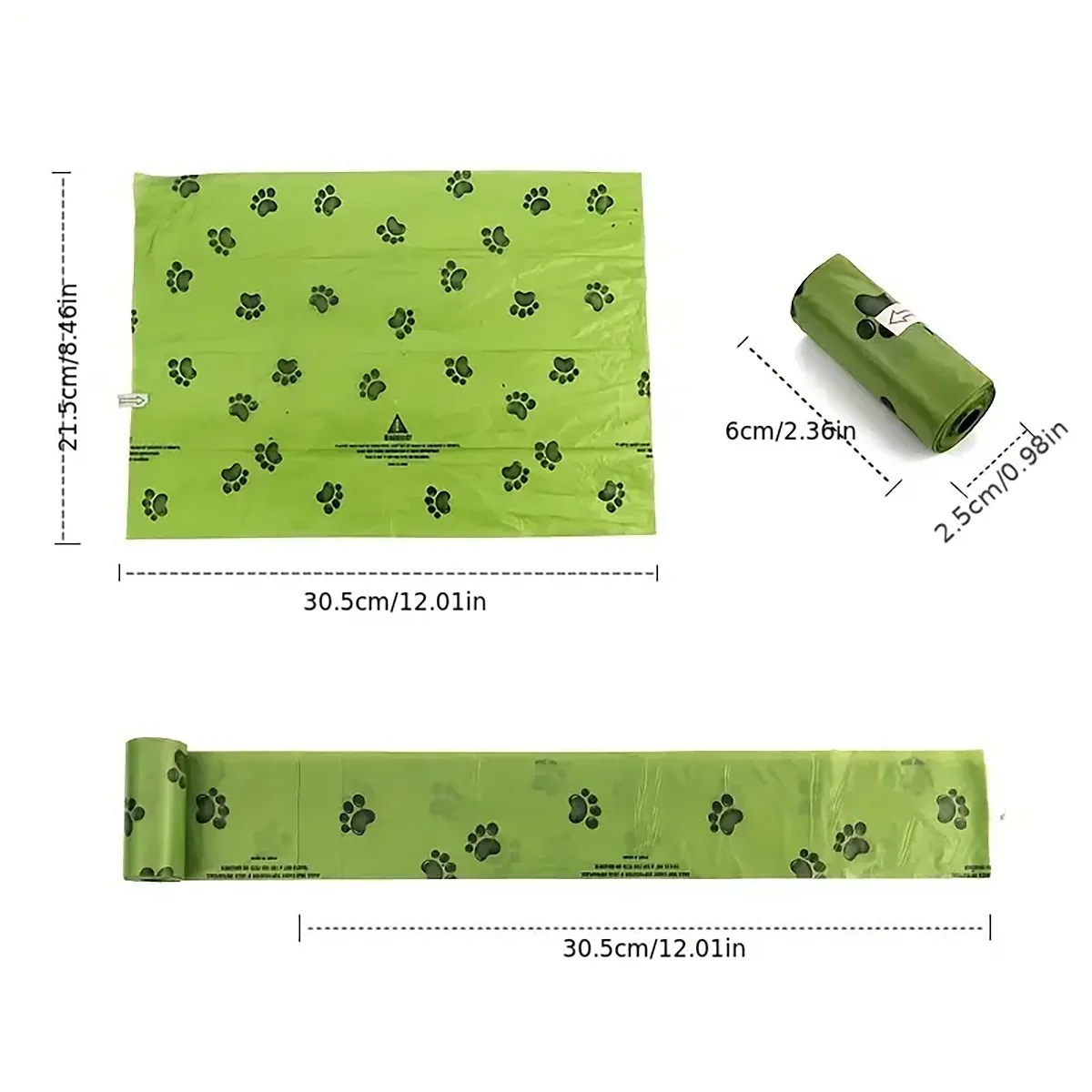 Pawtailed-Dog Poop Bags Environmentally Friendly Poop Bags Leak-Proof Dog Waste Bags