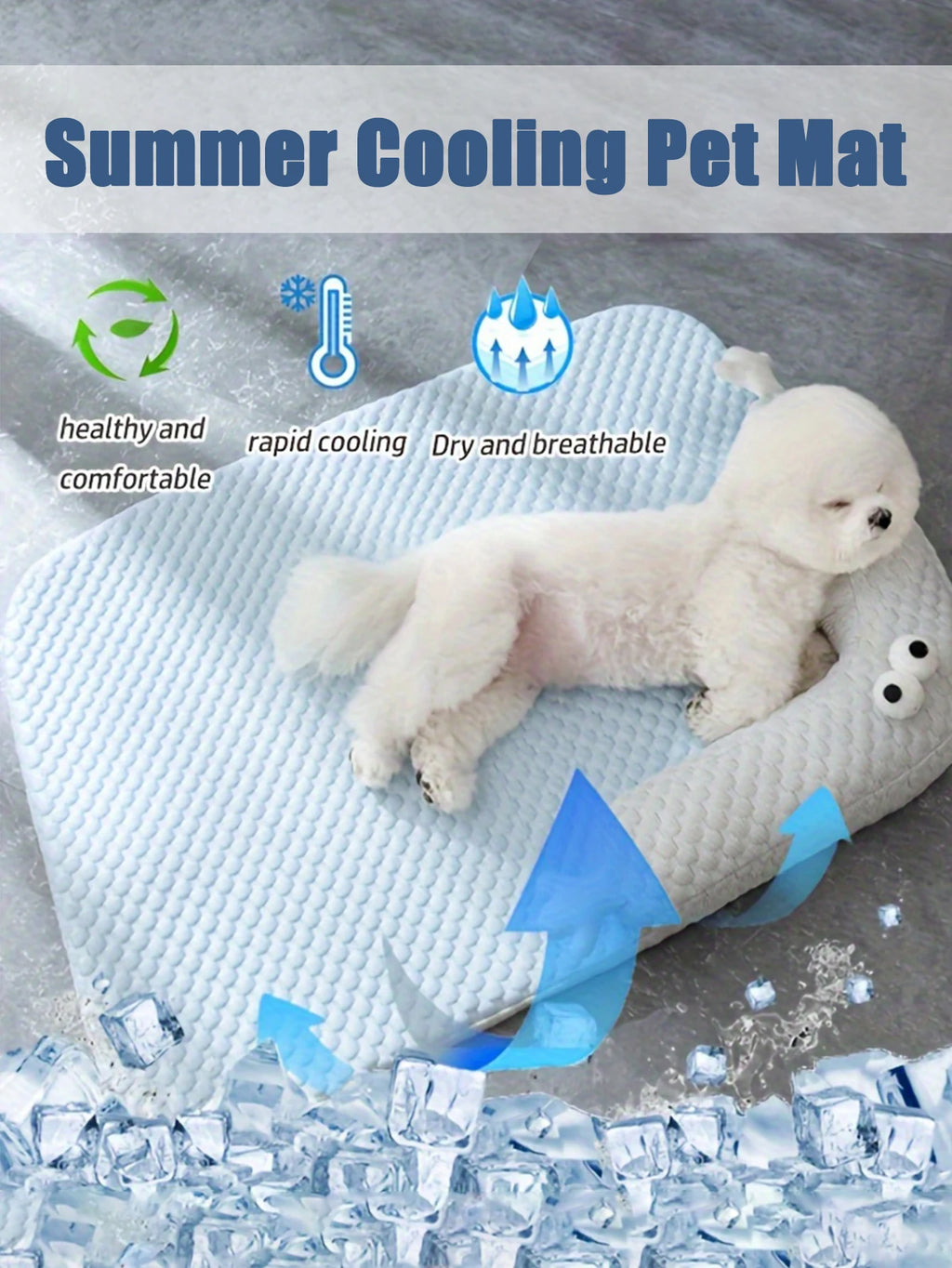 🐾 Pawtailed – Summer Cooling Mat for Pets ❄️