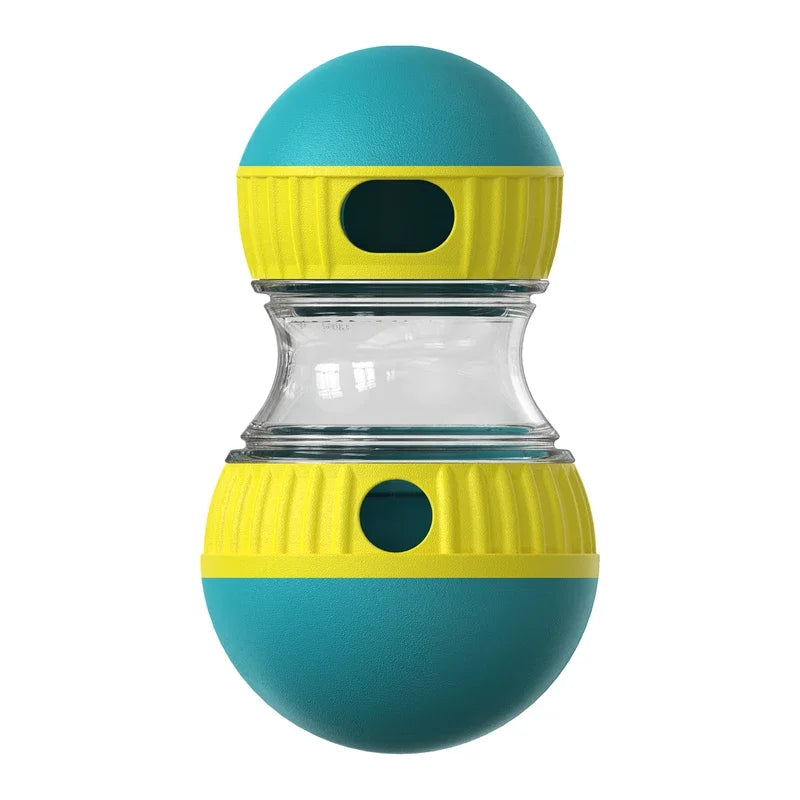 Pawtailed elliptical track rolling ball toy